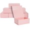 6 Pack Magnetic Gift Boxes with Lids, 9.5 x 7 x 4 Inches for Birthday, Wedding, Groomsman and Bridesmaid Proposal Box (Pink)
